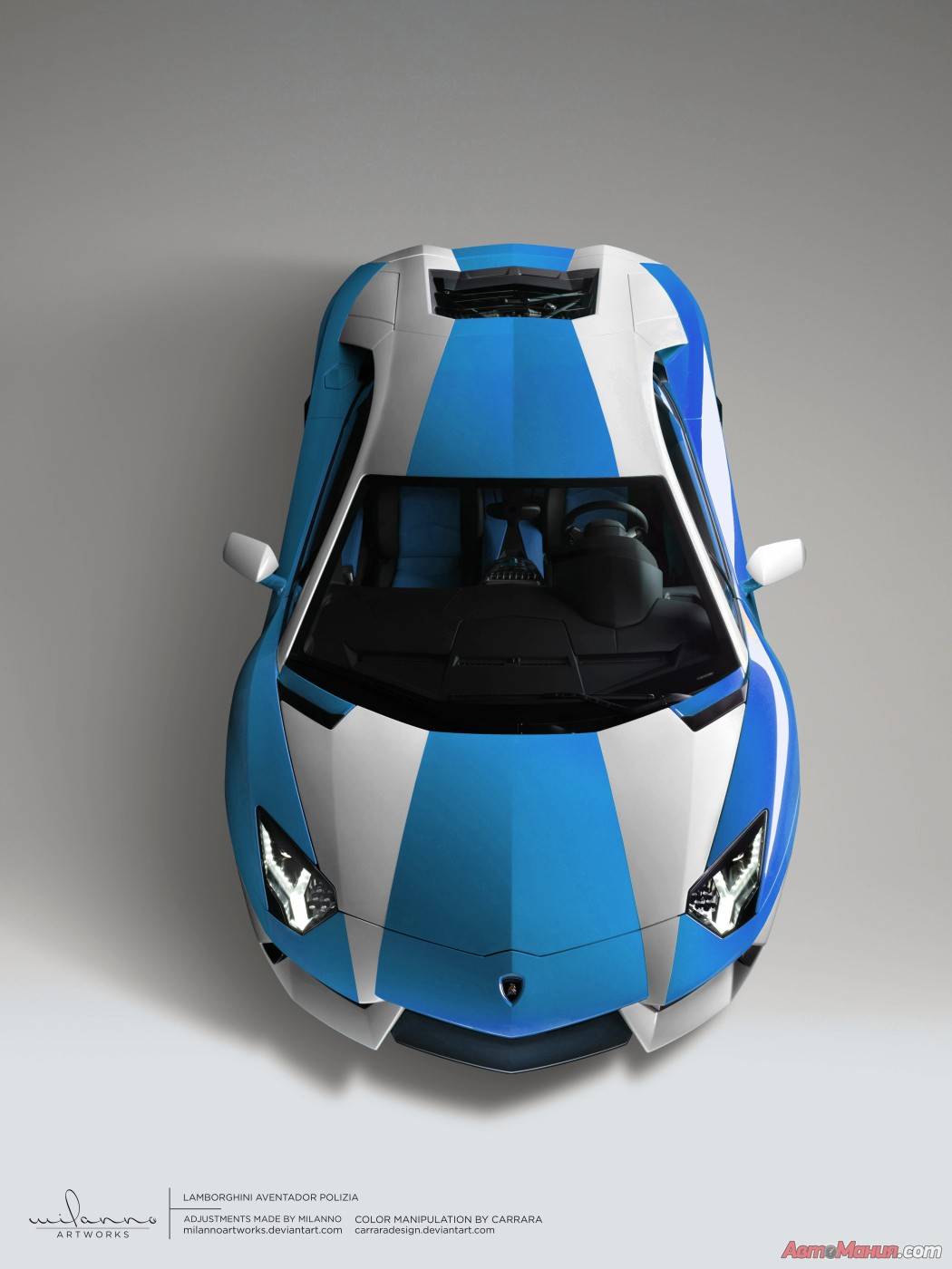 Если бы полиция Италии ездила на Lamborghini Aventador - 3