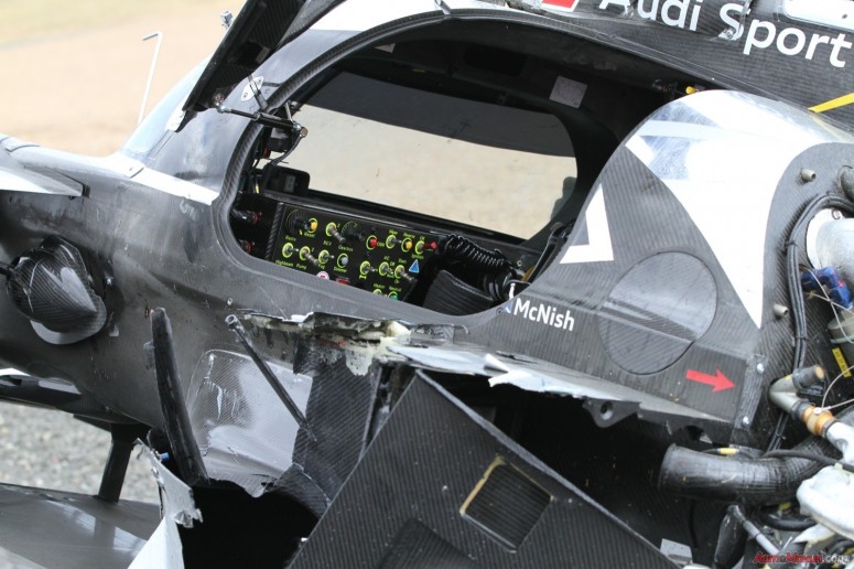 Аварии Audi R18 на «24 часах Ле-Мана 2011»: видео