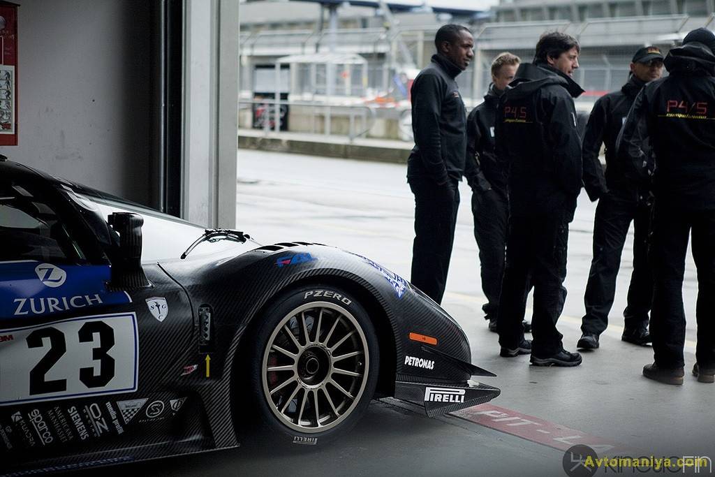 Красивые фотографии Ferrari P4/5 Competizione на Нюрбургринге - 2