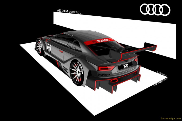 Новый Audi A5 Coupe DTM Racing заменит седан А4 в 2012 году