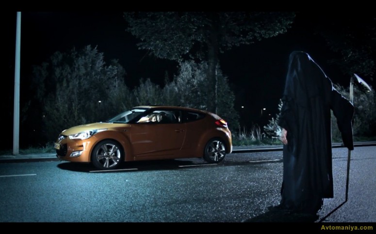 Рекламу со «смертью» запретили в Голландии: Hyundai Veloster