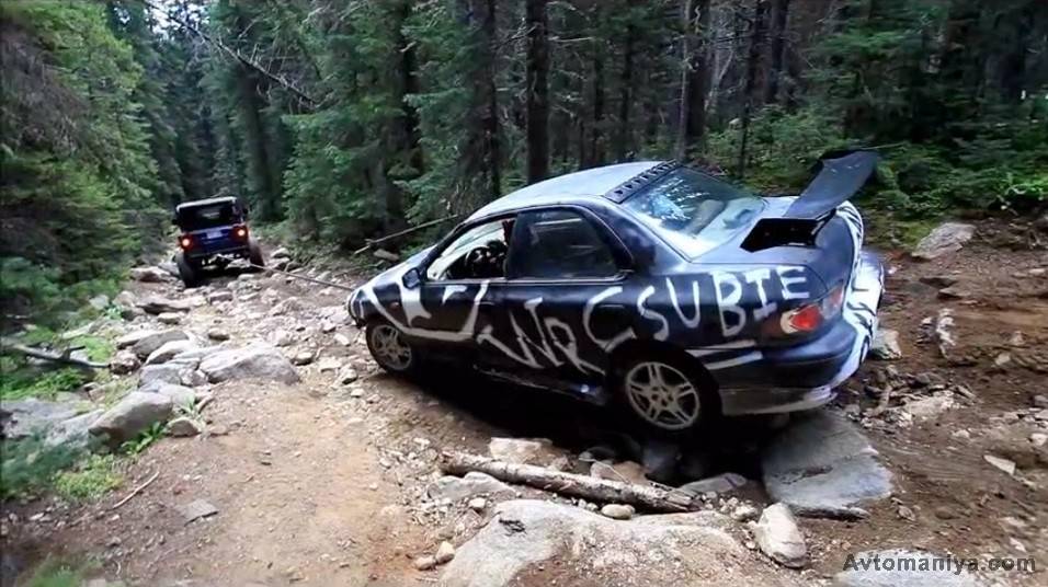 Как тащили Subaru по суровой внедорожной трассе - 2