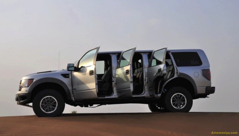 Шестидверный Ford SVT Raptor может быть только в ОАЭ [видео]