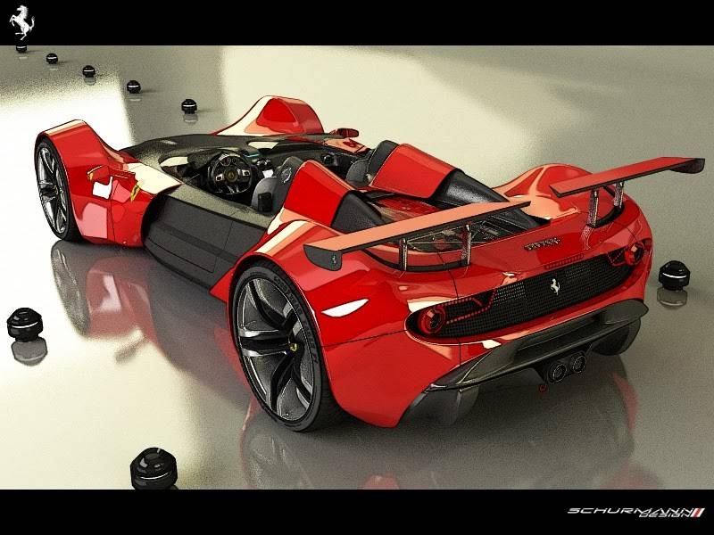Дизайнерские фантазии на тему Ferrari - 11