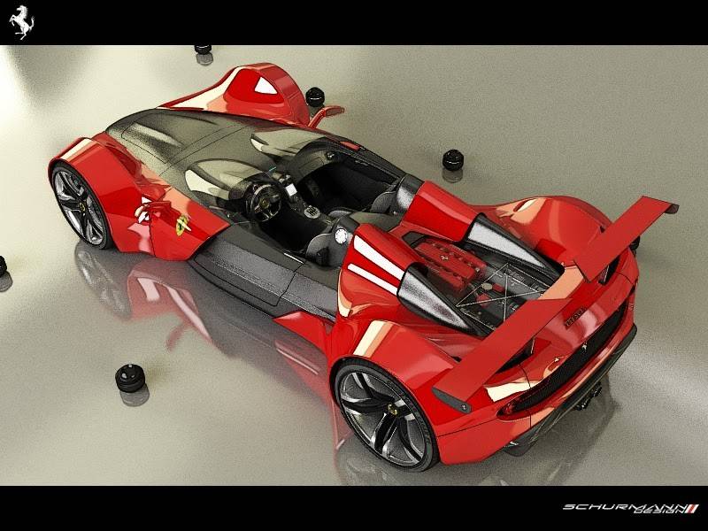 Дизайнерские фантазии на тему Ferrari - 12