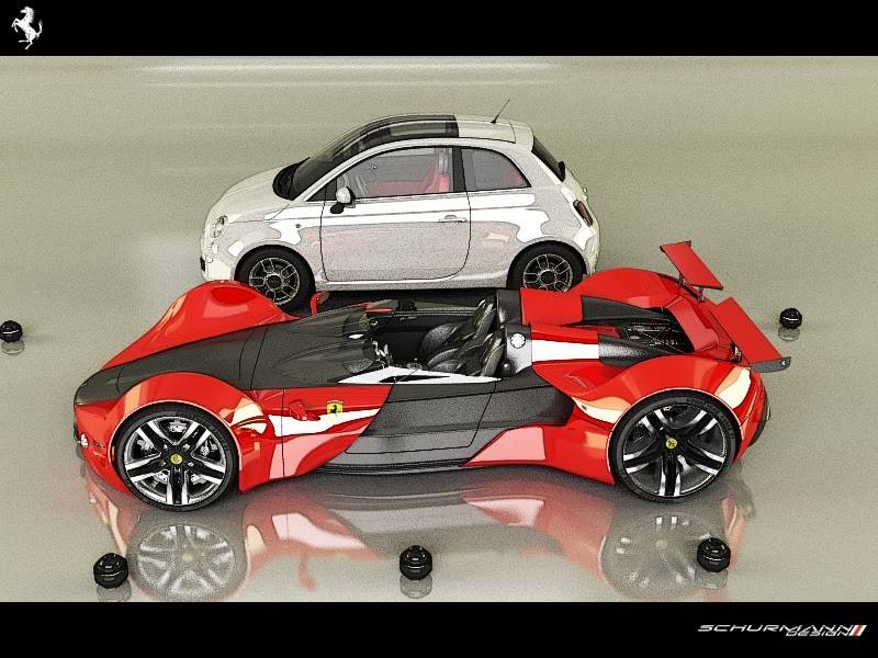 Дизайнерские фантазии на тему Ferrari - 13