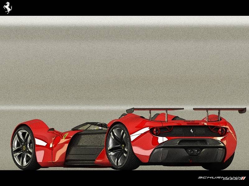 Дизайнерские фантазии на тему Ferrari - 16