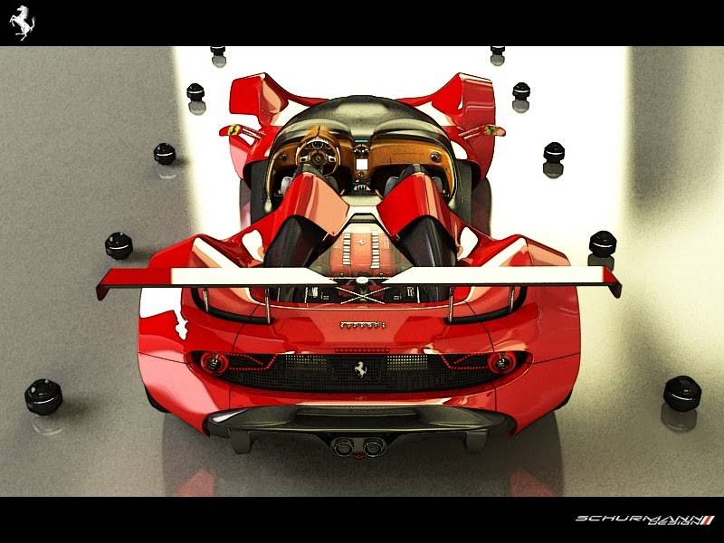 Дизайнерские фантазии на тему Ferrari - 28
