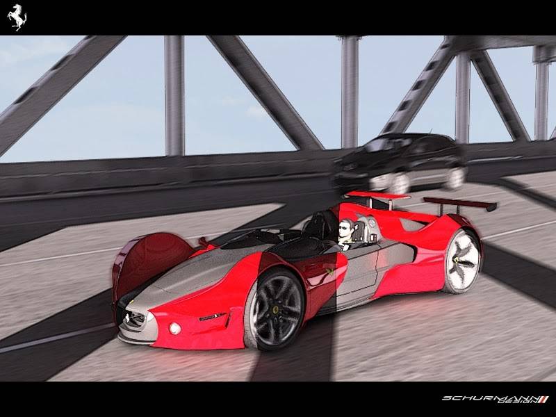 Дизайнерские фантазии на тему Ferrari - 31