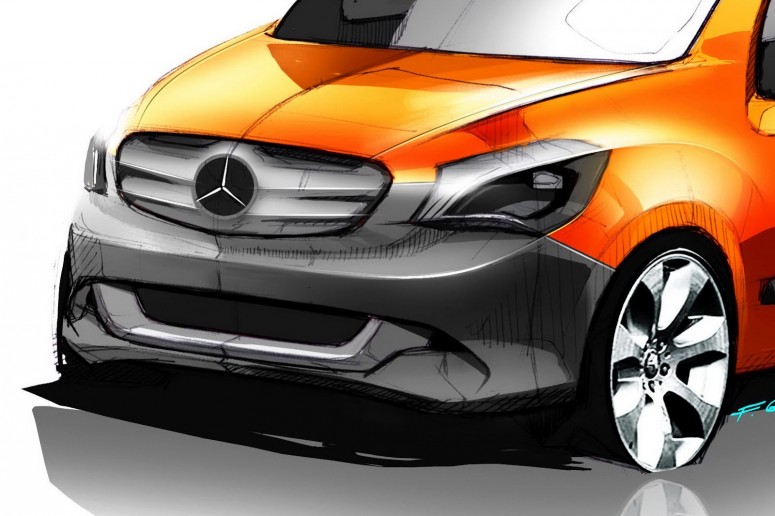 Mercedes-Benz выпустил эскизы нового фургона Citan