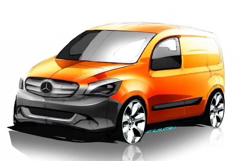 Mercedes-Benz выпустил эскизы нового фургона Citan