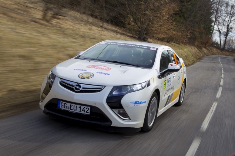 Opel Ampera: первая победа в ралли Монте-Карло [2 видео]
