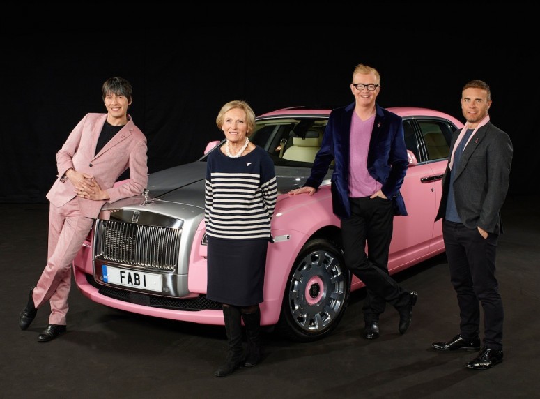 Розовый Rolls-Royce Ghost FAB1 поможет собрать 1 млн фунтов [фото]