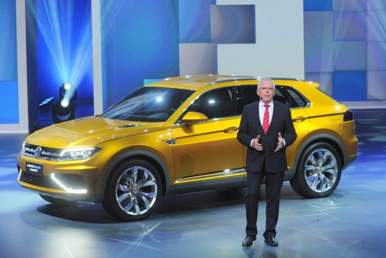 Volkswagen CrossBlue Coupe официально открыли на ночном шоу