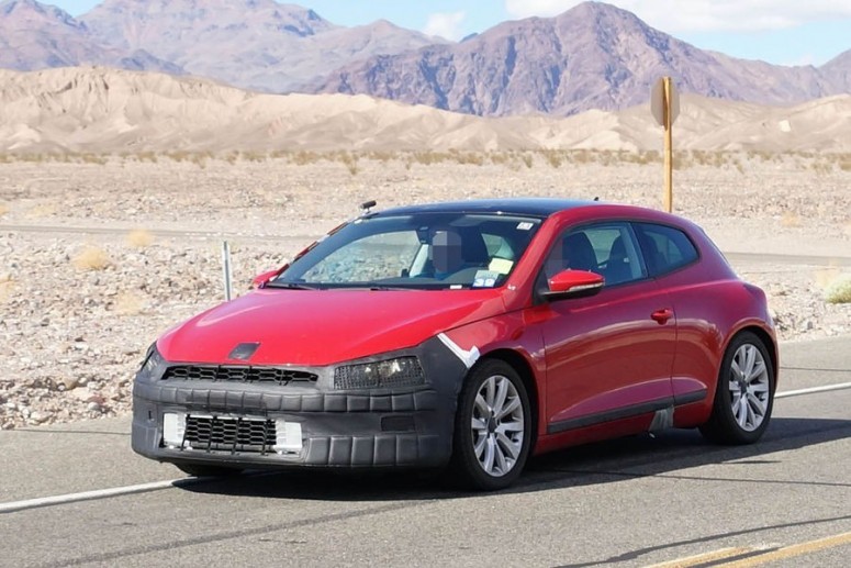 VW Scirocco 2014 впервые замечен на тестах [фото]