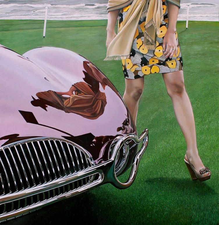 Фотореалистичные автомобильные картины Шерил Келли