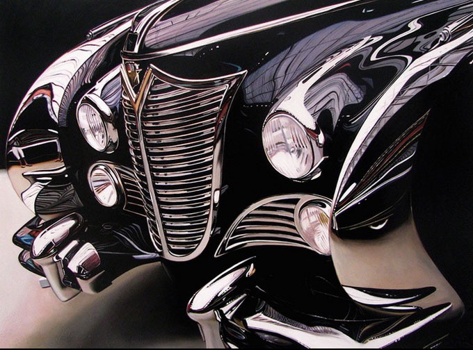 Фотореалистичные автомобильные картины Шерил Келли