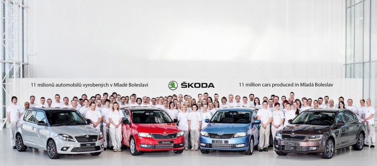 Skoda выпустила 11-миллионный автомобиль в Млада-Болеславе