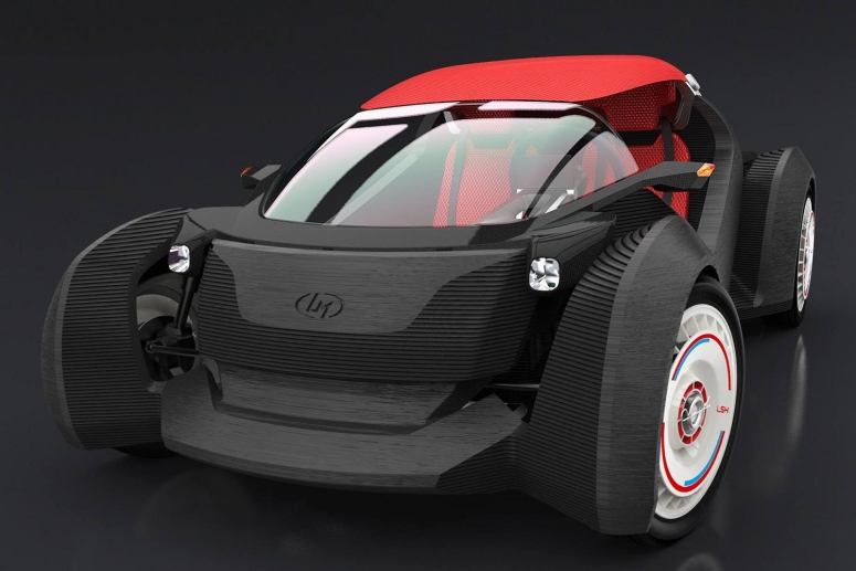 Первый в мире электромобиль полностью созданный на 3D-принтере