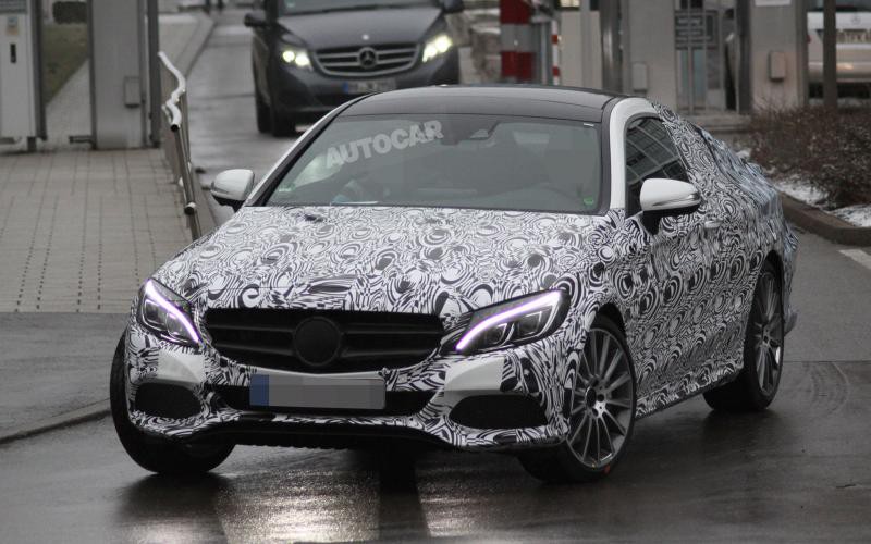 2015 Mercedes C-Class Coupe станет более спортивным [шпионские фото]